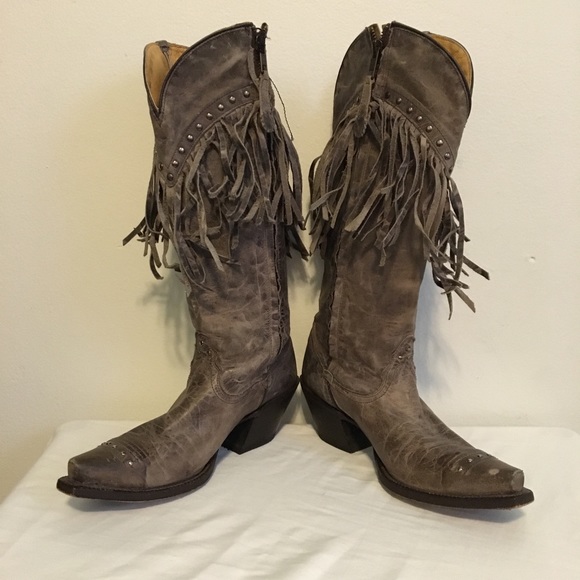 tony lama fringe boots